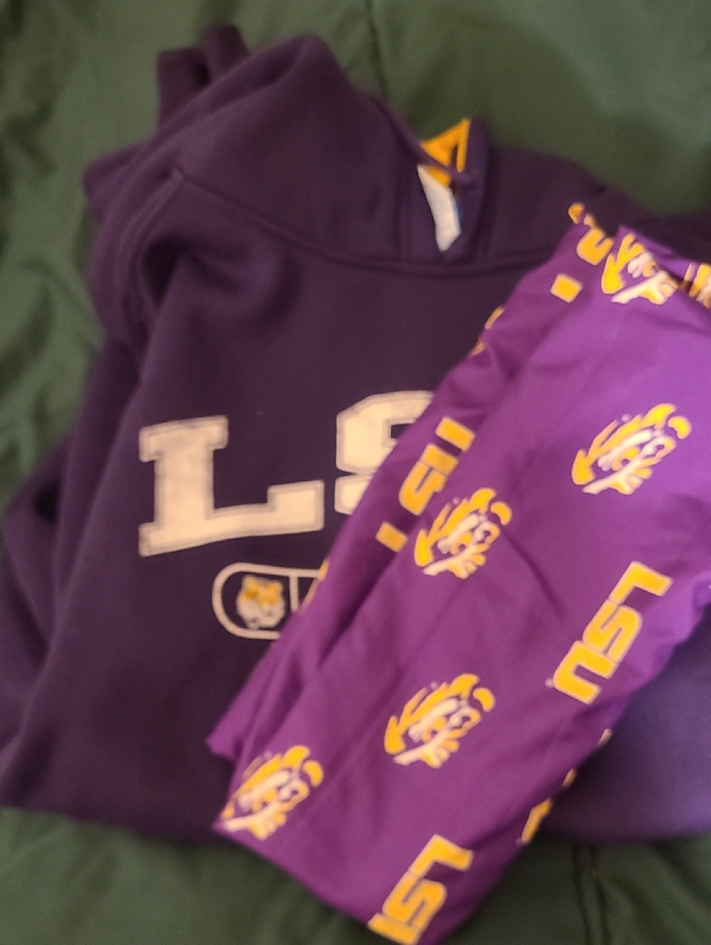 LSU Hoodie Purple and Gold Apparel